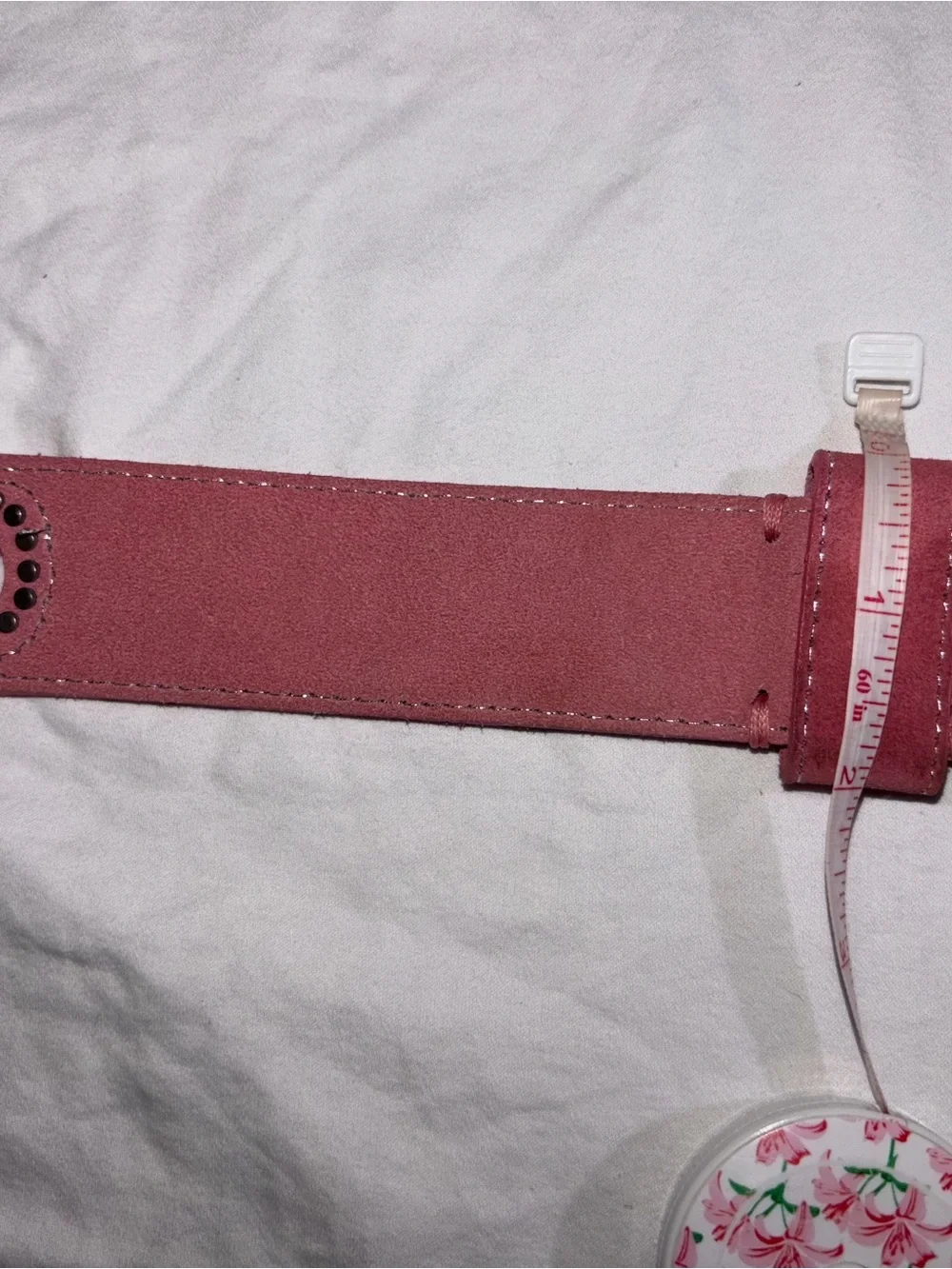American Eagle Outfitters Pink Suede Studded Women's Belt large coastal cowgirl